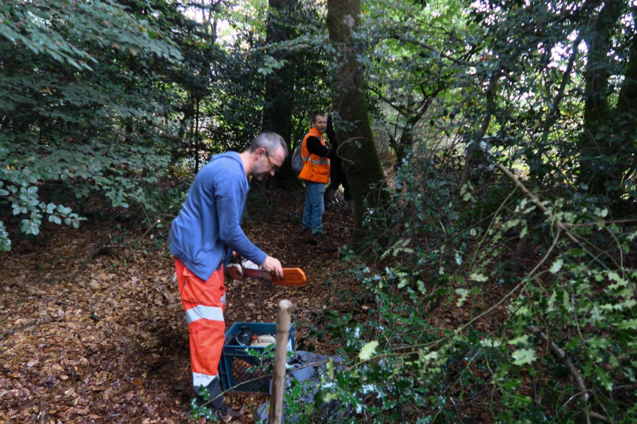 2017_10_08 Entretient circuit VTT et pose passerelles-11