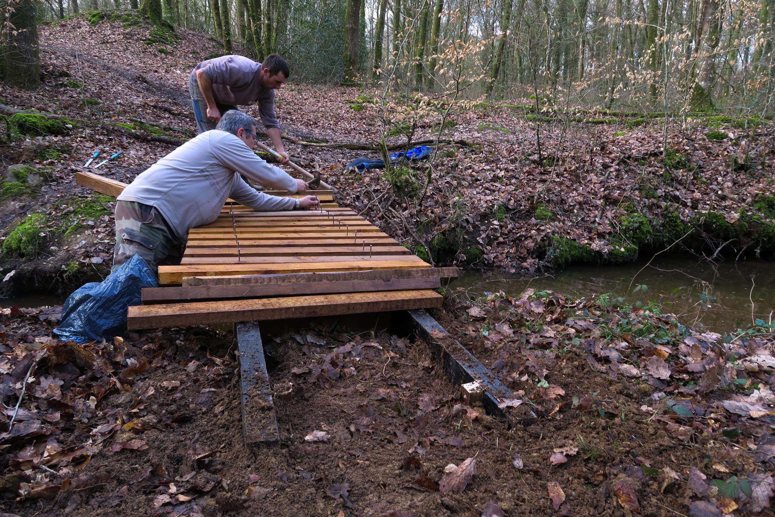 2018-03-10 Fabrication passerelle forêt Rennes