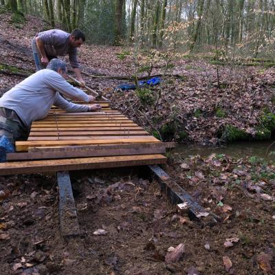 2018-03-10 Fabrication passerelle forêt Rennes