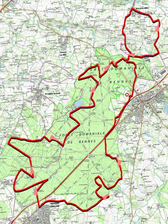 2 3 4 6 en foret de rennes 41 et 51 km