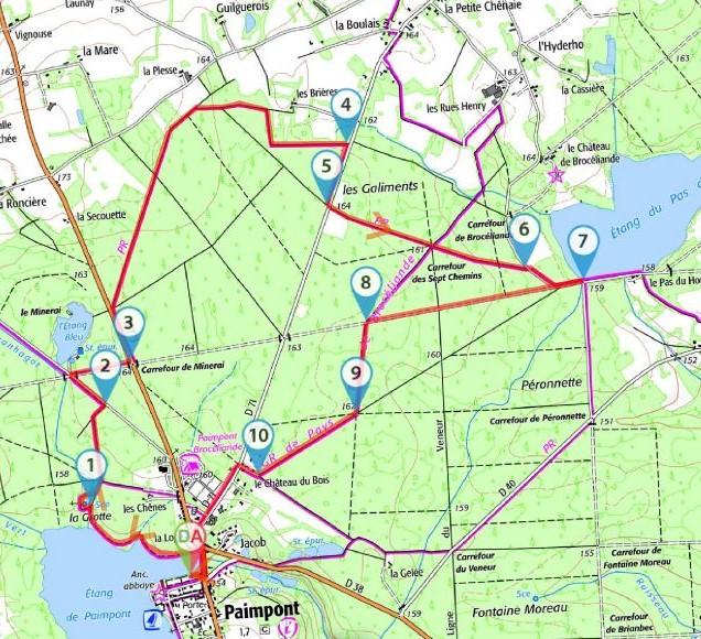 Circuit pedestre paimpont 9 5 km