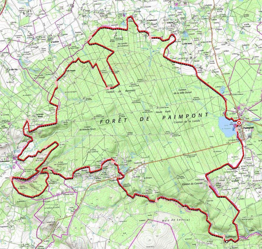 Le tour de la foret de broceliande 49km