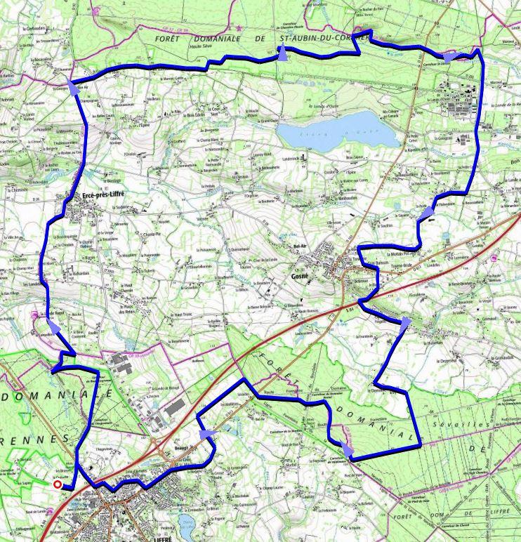 Les 3 forets 34 km
