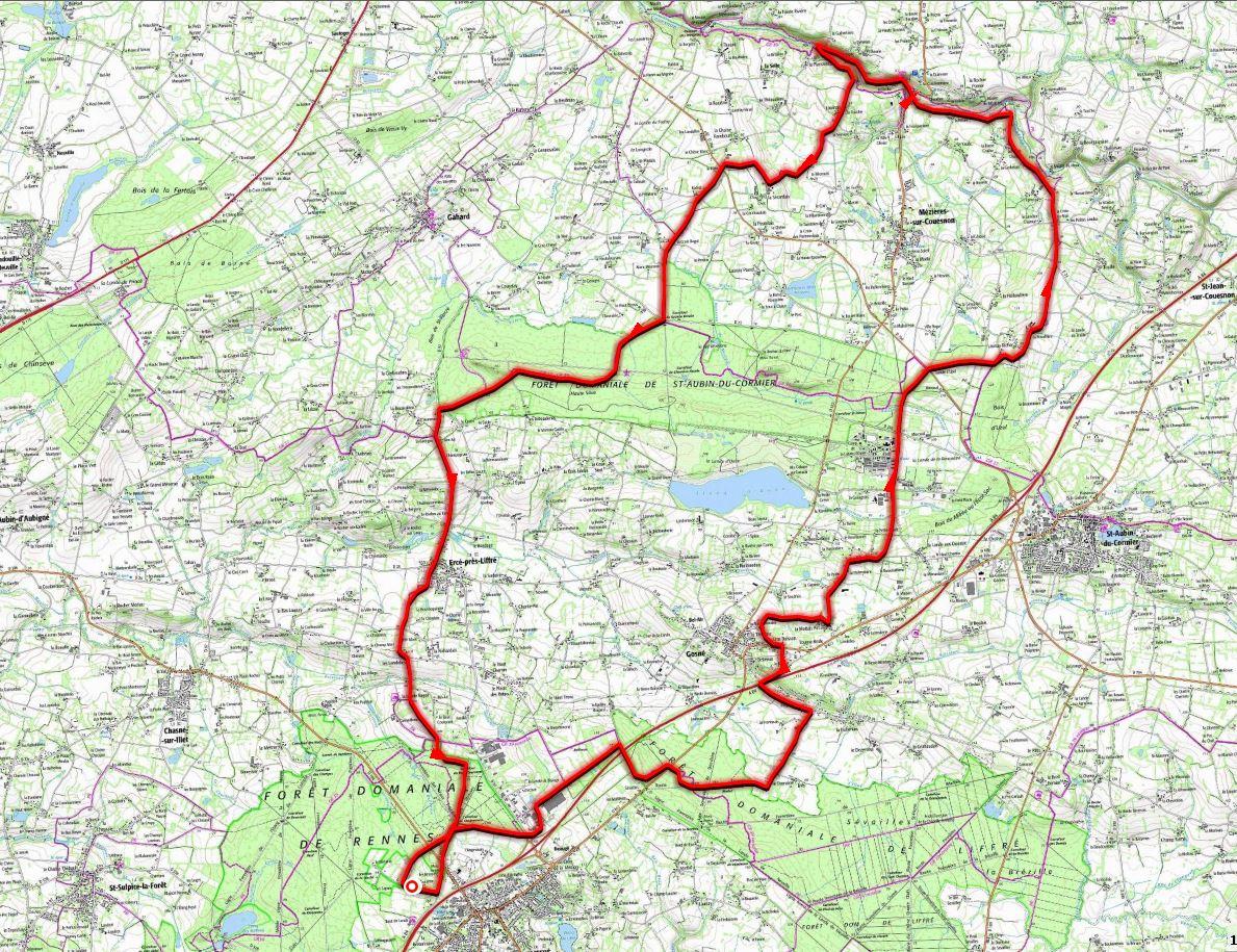 Liffre vers le couesnon 43km