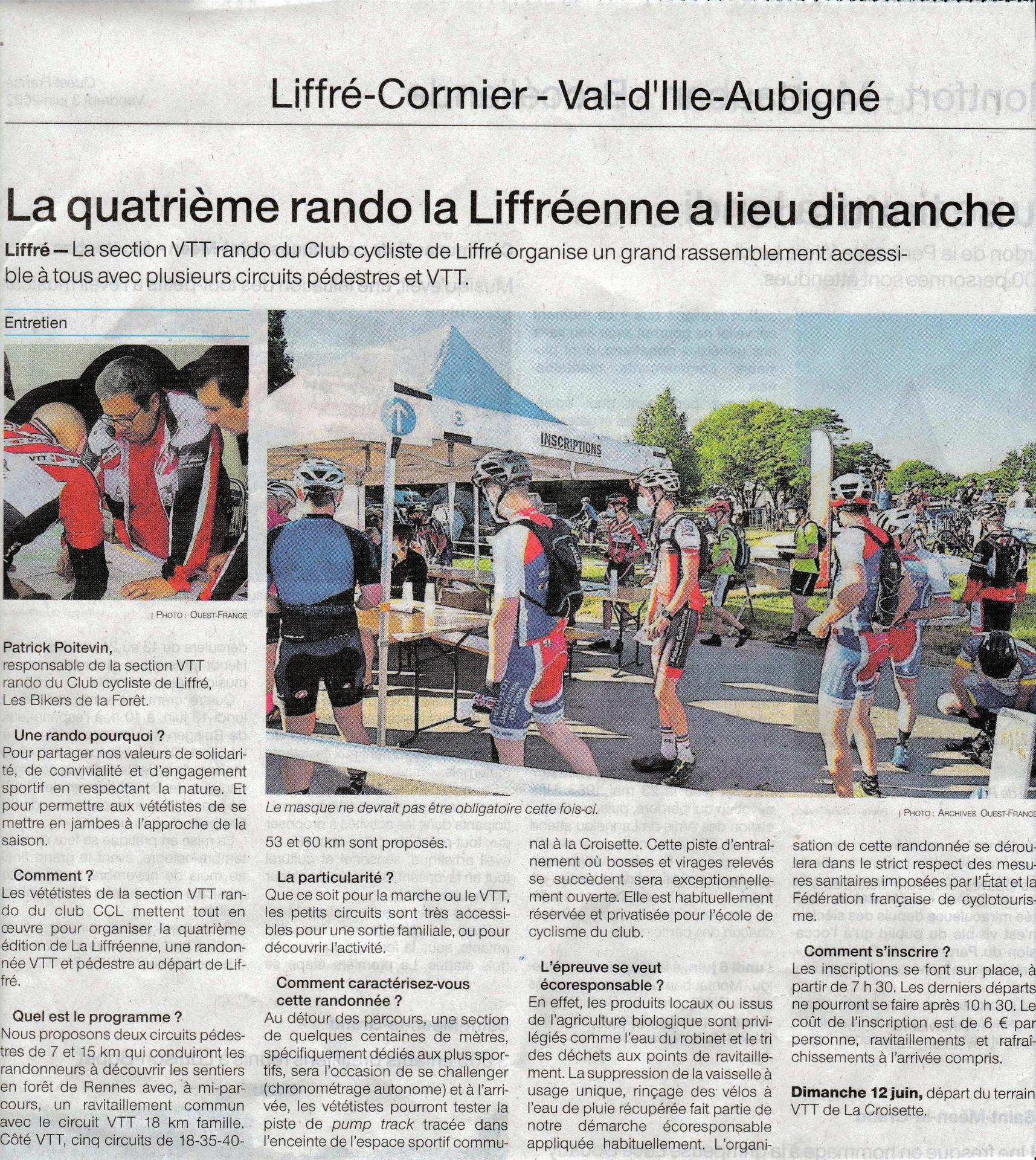 Ouest france du 3 juin
